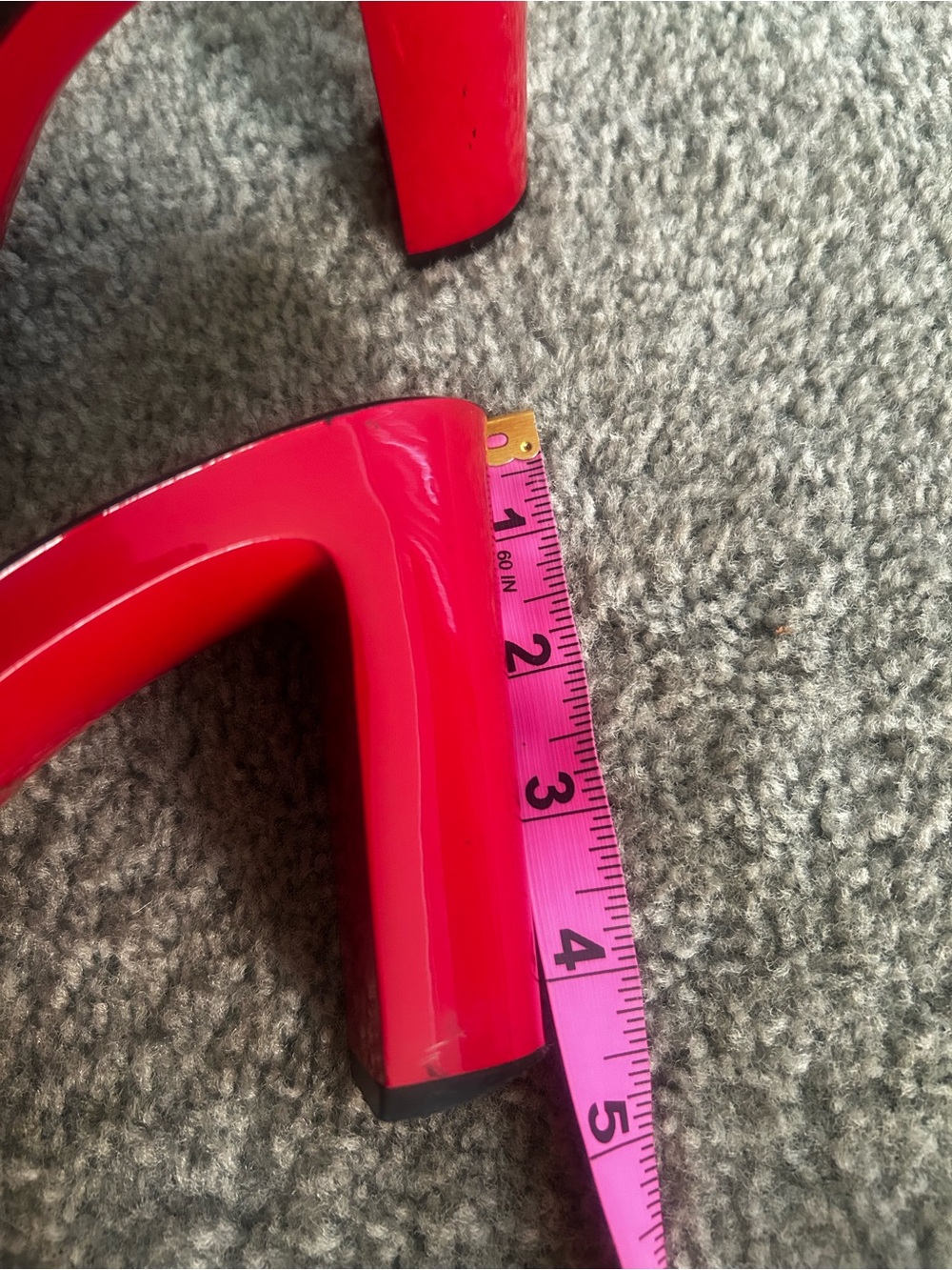 Authentic Gucci Beige Monogram Slide Heels with Red Trim - Picture 15 of 17
